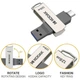Флешка Kodak K273 USB 3.2 & Type-C OTG 128 GB Серебристый (1013-999-00) - изображение 5