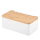 Хлібниця ARDESTO Midori 33x13x18см метал / бамбук Білий (AR0914WB) - зображення 1