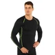Лонгслів компресійний спортивний LIDONG J01 (поліестер, спандекс, 4XL, Чорний-салатовий) (J01_Чорно-салатовий_4XL) - зображення 1