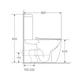 Унітаз-компакт з сидінням Soft Close Slim Duroplast Mixxus Premium Ellipse-0402-R 660x390x855mm система змиву RIMLESS (MP6468) - изображение 5