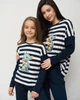 Женская пижама в полоску Дракончик Рождественское настроение Nicoletta Family look мама дочка 96734в XL темно синий - изображение 4