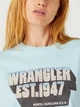 Футболка Wrangler Blue Graphic Блакитний S W7S2EETU2 - изображение 3