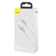 Дата кабель Baseus Cafule Series Metal USB to Lightning 2.4A (1m) (CALJK-A0) White - изображение 4