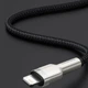Дата кабель Baseus Cafule Series Metal USB to Lightning 2.4A (1m) (CALJK-A0) Black - изображение 3