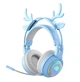 Беспроводные наушники со съемными ушками кота и оленя E-SPORT ATD SY-Т25 (Blue) - изображение 2
