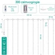 Гірлянда Штора "Крапля Роси" 3х3м 300LED теплий білий, USB + пульт керування + гачки - зображення 3