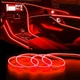 Світлодіодна неонова LED стрічка з USB для підсвічування салону авто 3м UFT LS6 Red - зображення 2