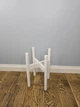 Подставка для вазона, цветов из дерева d 22 см, WoodDecor Белая - изображение 2