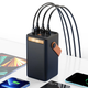 Повербанк для телефона умб Power Bank Awei P101K павербанк с быстрой зарядкой и фонариком 60000 мач универсальная мобильная батарея для планшета и фитнес часов внешняя батарея Черный - изображение 4