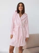 Халат женский махровый теплый с капюшоном зимний BARWA garments 0227 XL Светло-розовый (2110002274885) - изображение 3