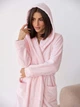 Халат женский махровый теплый с капюшоном зимний BARWA garments 0227 XL Светло-розовый (2110002274885) - изображение 6