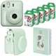 Подарочный набор Fujifilm Instax Mini 12 Mint Green: Камера + Чехол + Фотоальбом на 64 фото + Фотопленка 50 шт + Подарочная упаковка - изображение 1
