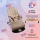 Детский шезлонг-качалка SBT group BABY Balance Soft A1 с дугой с игрушками бежевый колосок/хлопок (BBT-16-00) - изображение 3