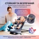 Детский шезлонг-качалка SBT group BABY Balance Soft A1 с дугой с игрушками бежевый колосок/хлопок (BBT-16-00) - изображение 5