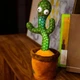 Танцюючий та співаючий кактус OPT-TOP Dancing Cactus на 120 пісень з підсвічуванням Зелений (1756374515) - зображення 5