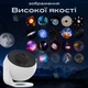 Нічник-проектор зоряного неба Galaxy Projector для домашнього планетарію 12 галактик - Чорний (3093-1) - зображення 2