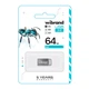 Флешка usb 3.2 wibrand 64gbnt gen1 колір срібло - зображення 1