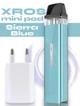 Pod система электронная сигарета Vaporesso XROS Mini Sierra Blue под подик электронка перезаправляемая многоразовая вапорессо искрос мини вейп стартовый набор для вейпинга с картриджем 2 мл corex + зарядный блок ACG - изображение 1