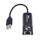 Мережевий адаптер перехідник PIX-LINK USB LAN SR9900 мережна карта Black (16158) - зображення 3