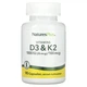 Вітамін Д3 і К2 Nature’s Plus (Vit D3 / Vit K2) 1000 МО / 100 мкг, 90 капсул (NAP-01043) - зображення 1
