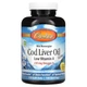 Риб’ячий жир з печінки тріски Carlson Cod Liver Oil лимон, з низьким вмістом вітаміну А, норвезький, 230 мг, 150 капсул (CAR-01391) - изображение 1
