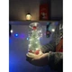 Новогодняя елка в стеклянной колбе christmas с Led подсветкой светодиодный ночник светильник рождественская елка на батарейках - изображение 6