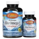 Омега-3 Carlson Elite Omega-3 смак лимона норвезька 1600 мг, 90+30 гелевих капсул (800 мг на 1 капсулу) (CAR-01714) - зображення 1