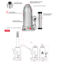 Домкрат "столбик" одноштоковый 2 т INTERTOOL GT0021 - изображение 2