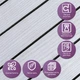 Покриття вінілове самоклеюче 3D рейки 600х600х2,8мм Білий графіт SW-00002193 - зображення 5