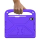 Чехол STR EVA с ручкой подставкой треугольник для Apple iPad mini 6 детский Purple - изображение 5