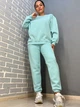 Штаны женские Pepper&mint 24-13 спортивные джоггеры резинка на талии утепленные M бирюзовые - изображение 6