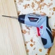 Викрутка з розкладною ручкою на аккумуляторі 4.8V електровикрутка-шуруповерт у валізі з насадками RD00-35, Сірий - зображення 9