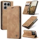 Чехол книжка Caseme с магнитом для Xiaomi 14T коричневый - изображение 2