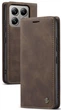 Чехол книжка Caseme с магнитом для Xiaomi 14T кофейный - изображение 1