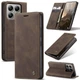 Чехол книжка Caseme с магнитом для Xiaomi 14T кофейный - изображение 2