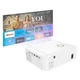 Проектор Hoco DT3 (Full HD, 1080P, Android, Wi-Fi 2.4G/5G, домашній кінотеатр, LED – 4.45", Bluetooth 5.0) – Білий - зображення 7