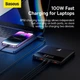 Повербанк Baseus Blade 20000mAh (100W, для ноутбука, Type-C, Type-A, Quick Charge 3.0, LED-дисплей, быстрая зарядка) - Черный - изображение 10