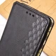 Противоударный кожаный чехол книжка GETMAN Cubic (PU) для Xiaomi Redmi 13 4G / Poco M6 4G Черный - изображение 6