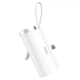 Портативний зарядний пристрій Power Bank WIWU W026 2 in 1 Type-C із БЗУ For Apple Watch 15W 5000 mAh White - зображення 2