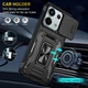 Ударопрочный чехол Camshield Army Ring для Xiaomi Redmi Note 13 4G Черный/Black - изображение 4