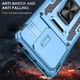 Ударопрочный чехол Camshield Army Ring для Xiaomi Poco X6 Pro Голубой/Light Blue - изображение 7
