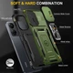 Ударопрочный чехол Camshield Army Ring для Xiaomi Poco X6 Pro Оливковый/Army Green - изображение 5