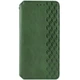 Противоударный кожаный чехол книжка GETMAN Cubic (PU) для Xiaomi Redmi 13 4G / Poco M6 4G Зеленый - изображение 1