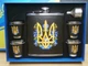 Набір подарунковий Тризуб фляга 530 мл з чарками 70 мл та лійкою нержавіюча сталь - зображення 2