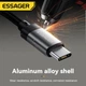 Перехідник Essager USB Type C 3,5 Jack/USB C 3,5 мм AUX для навушників (EYPT-ZY0G-P) - зображення 6