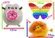 Комплект Мягкая игрушка Pusheen cat Кот c пончиком 15х12см Пушин Кет Лев 10х7см и Pop It Бабочка n-12408 - изображение 2