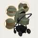 Универсальная коляска 3 в 1 Lionelo AMBER PLUS GREEN FOREST - изображение 2