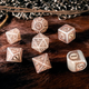 Zestaw kości Q-Workshop Viking Dice Kit Modern Niflheim 7 elementów Jasnoszare (5907699496518) - obraz 4