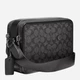 Сумка кросс-боди через плечо мужская из натуральной кожи Coach Charter Crossbody 24 In Signature Canvas BG-COA-11 Черная (195031356989) - изображение 3