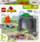 Конструктор LEGO DUPLO Town Дополнительный набор. Железнодорожный тоннель и пути 20 деталей (10425) - изображение 1